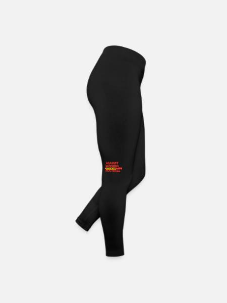 Against Modern Football No Pyro No Party - Women’s Jersey Leggings - black - Right