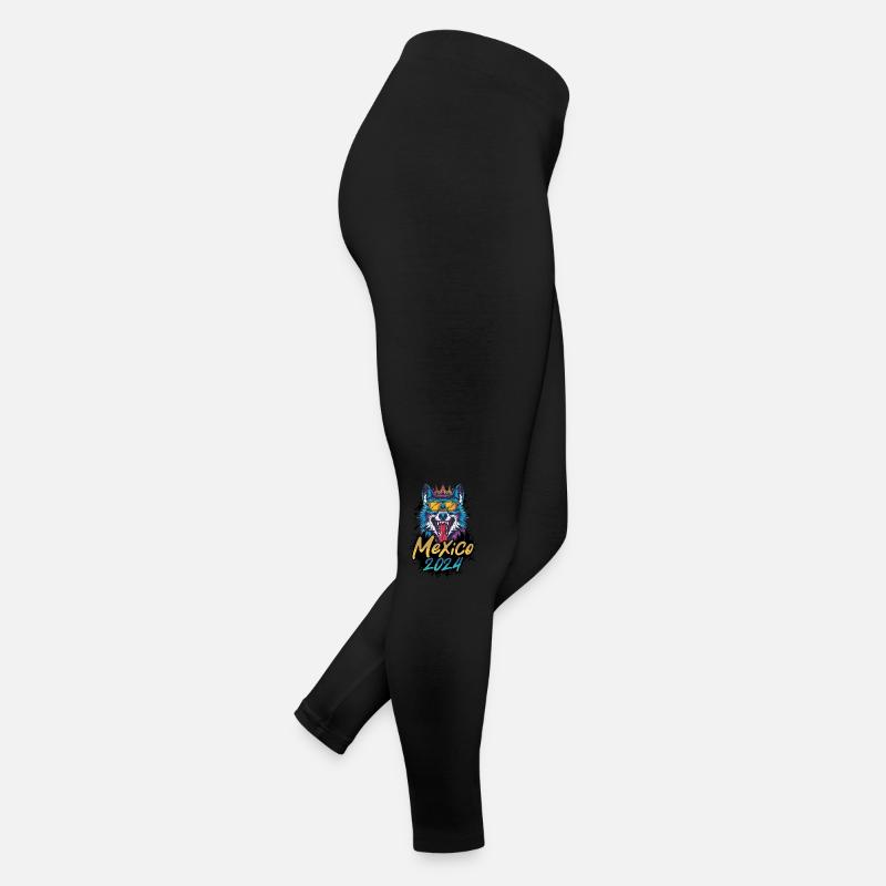 Mexiko 2024 Party Wolf Frauen Jersey Leggings