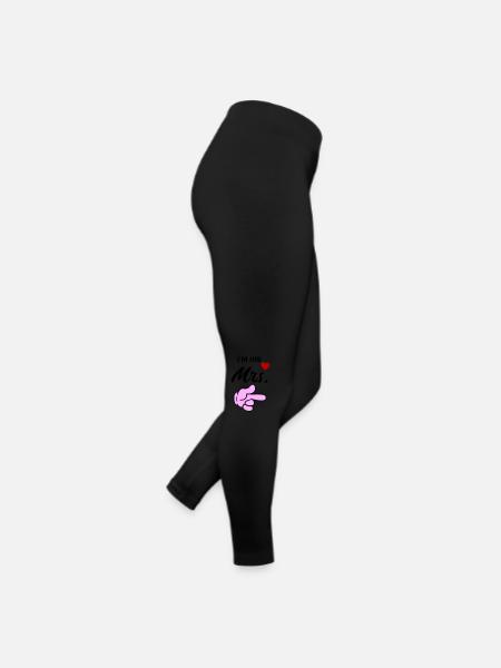 À son MRS - Legging en jersey Femme - noir - Droite