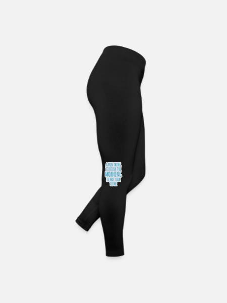 not talk to me - Women’s Jersey Leggings - black - Right