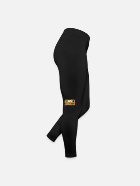 Retro Groovy Mommy Matching Family Baby Shower - Legging en jersey Femme - noir - Droite