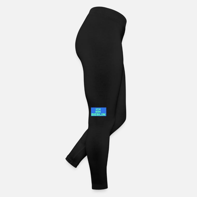 Ich bin Berlin - Frauen Jersey Leggings - Schwarz