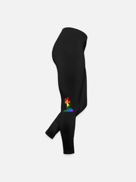 Colorful Hiker - Hiking - Women’s Jersey Leggings - black - Right