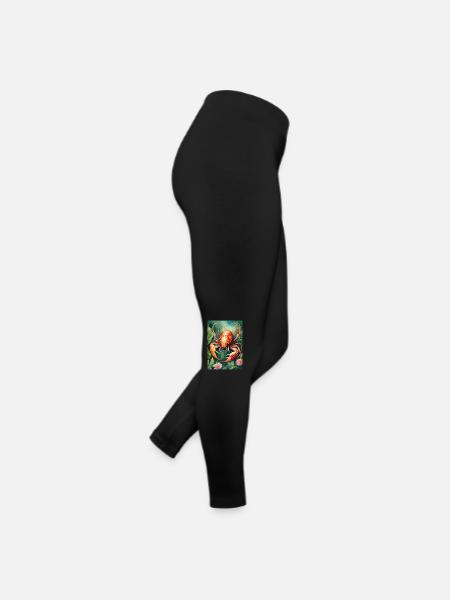 Sternzeichen Skorpion - Frauen Jersey Leggings - Schwarz - Rechts