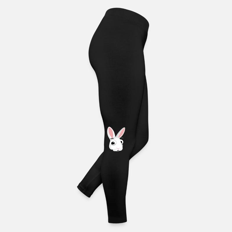 Bunny Head Bunny Funny Women’s Jersey Leggings