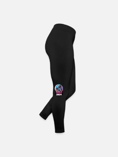 Bali 2024 Palm Trees - Women’s Jersey Leggings - black - Right