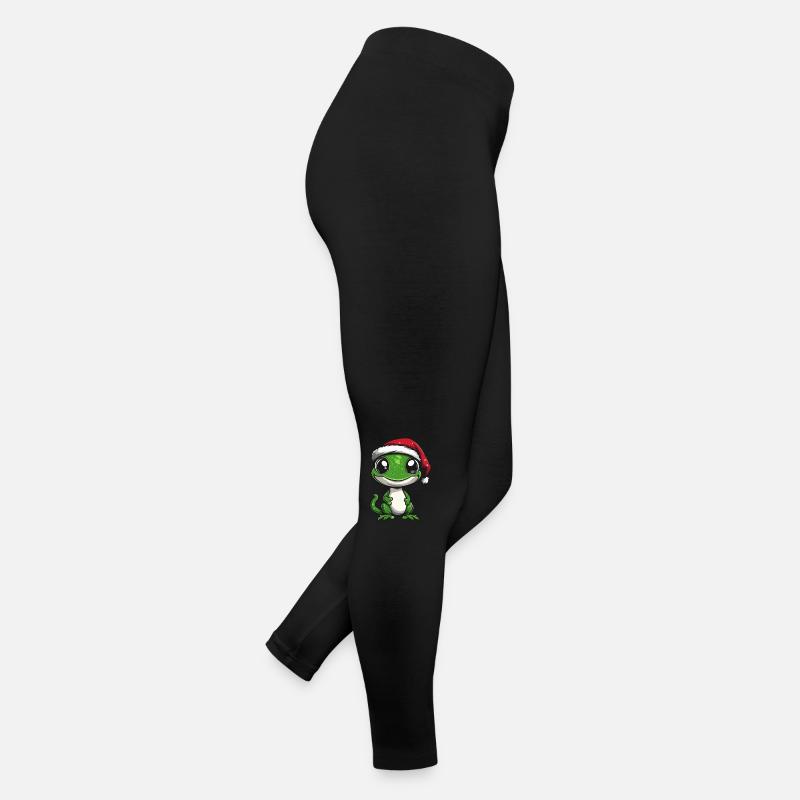 Lizard Christmas Cute Women’s Jersey Leggings