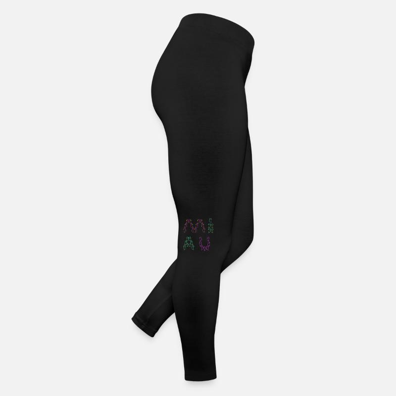 80s 90s Retro Meow Cats Cat Women’s Jersey Leggings