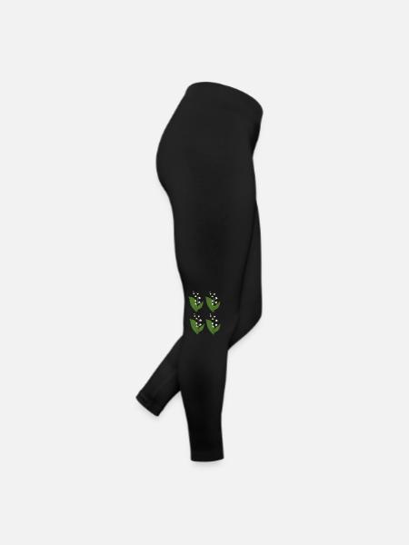 Lily of the Valley 4 pieces - Women’s Jersey Leggings - black - Right