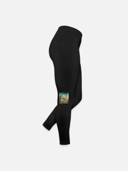 Chemise Skyline Berlin - Legging en jersey Femme - noir - Droite
