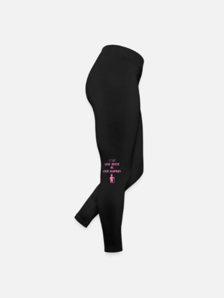 je suis une Reine et une Maman - Legging en jersey Femme - noir - Droite