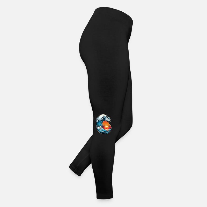 vague - été - vacances Legging en jersey Femme