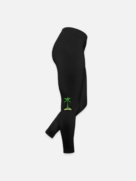 Palm Island Icon Summer - Women’s Jersey Leggings - black - Right