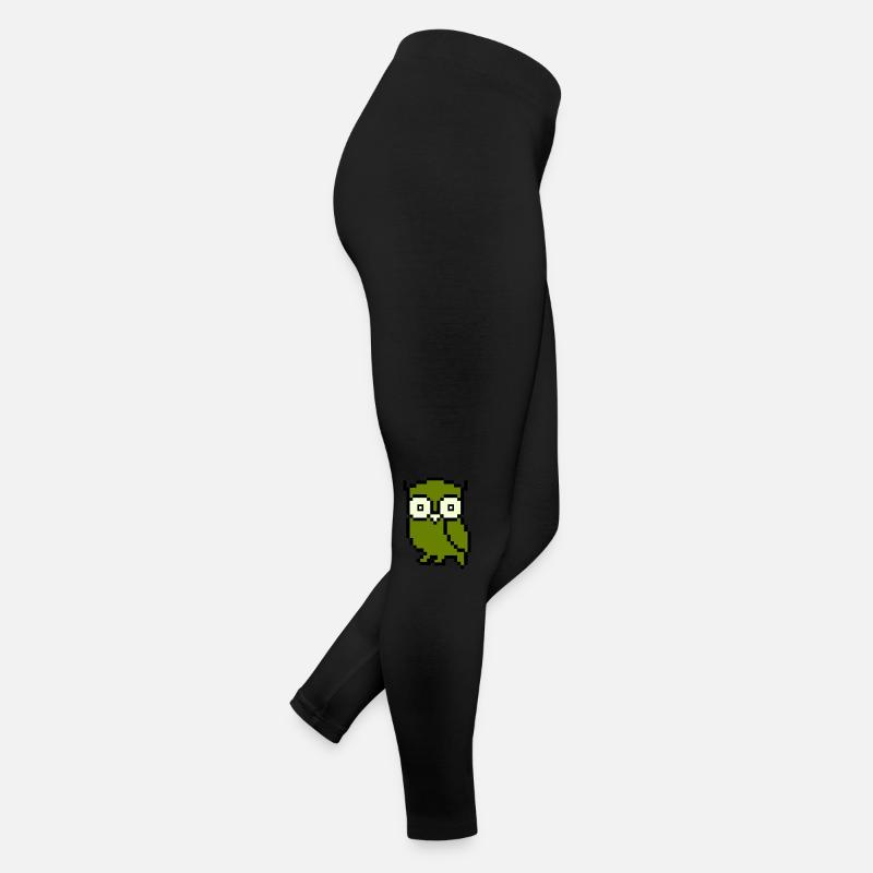 Couleur du pixel hibou Legging en jersey Femme