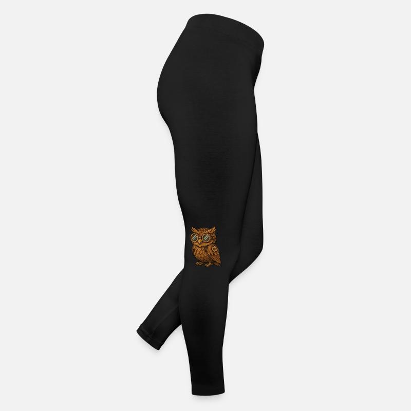 Hibou Steampunk Legging en jersey Femme