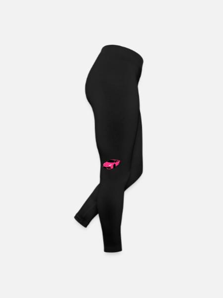 Voiture de sport Lambo - Legging en jersey Femme - noir - Droite