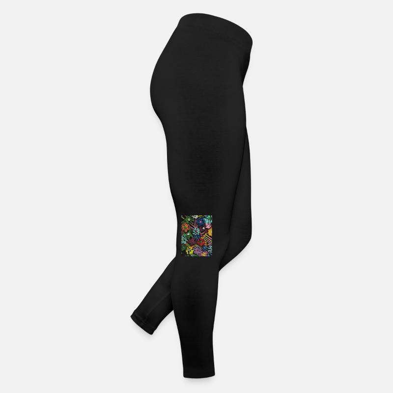 Geometrischer Druck Frauen Jersey Leggings