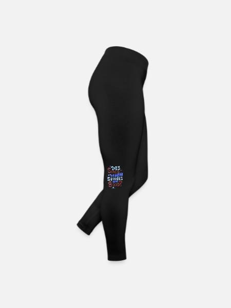 2023 - Frauen Jersey Leggings - Schwarz - Rechts