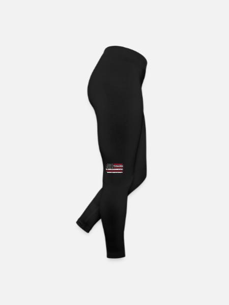 drapeau usa americain amerique us 1 4 M - Legging en jersey Femme - noir - Droite