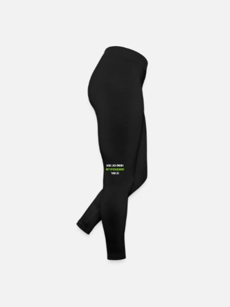 Collègue de travail adieu travail Anglais - Legging en jersey Femme - noir - Droite