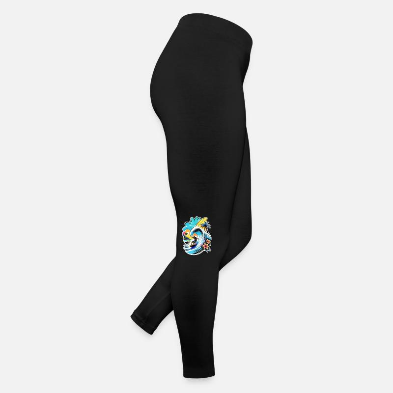 Surfing Beach Palm Tree Sunshine Holidays Women’s Jersey Leggings