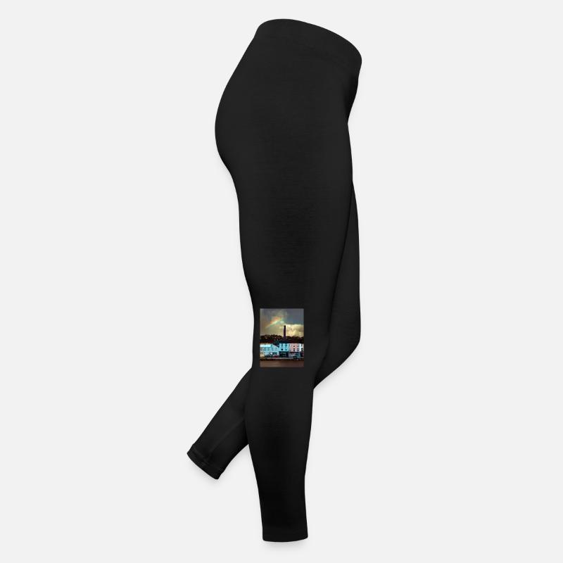 Cork City: Ein Regenbogen über Patrick's Quay Frauen Jersey Leggings