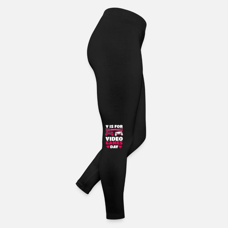 V est pour [Saint-Valentin] Journée des jeux vidéo Legging en jersey Femme