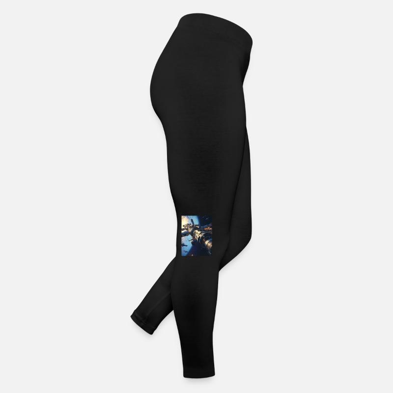 Perdu dans l’espace 1 3 - Legging en jersey Femme - noir