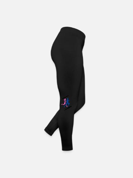 I can't I have Running - Women’s Jersey Leggings - black - Right