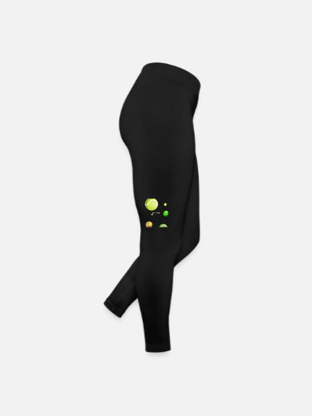 Padel - Cadeau pour joueur de padel - Legging en jersey Femme - noir - Droite