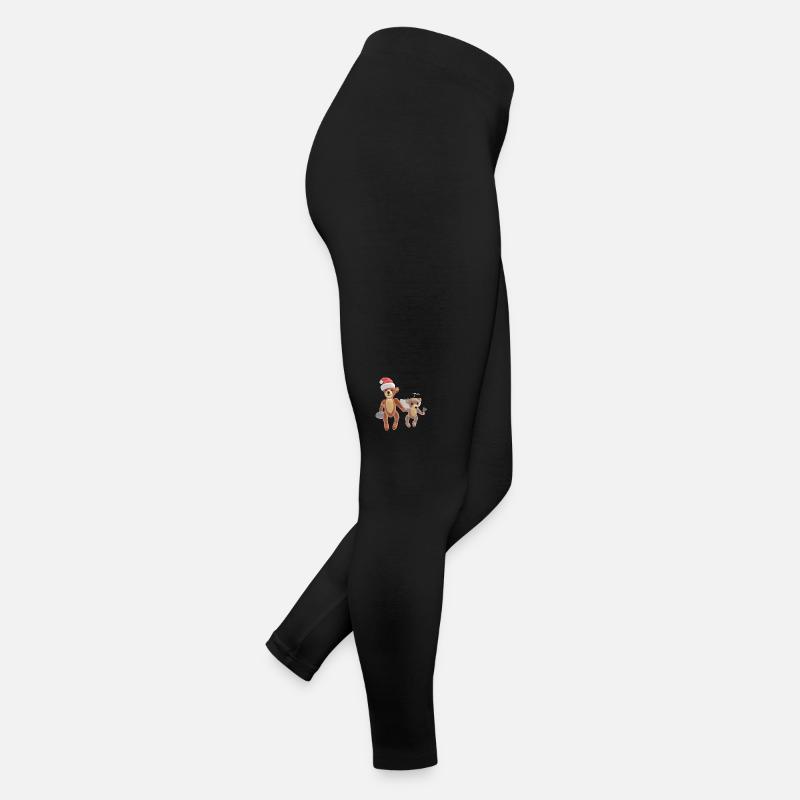 Ours de Noël 3D Legging en jersey Femme