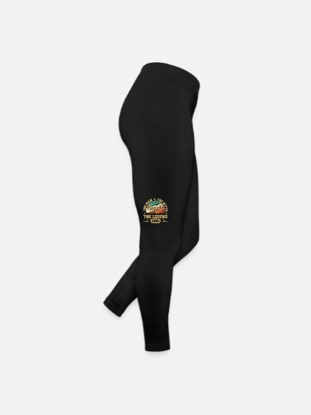 Legendary since August 1980 Vintage 1980 August - Women’s Jersey Leggings - black - Right