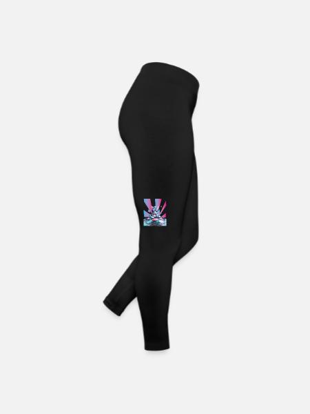 DJ Mix, Ai Cat - Legging en jersey Femme - noir - Droite