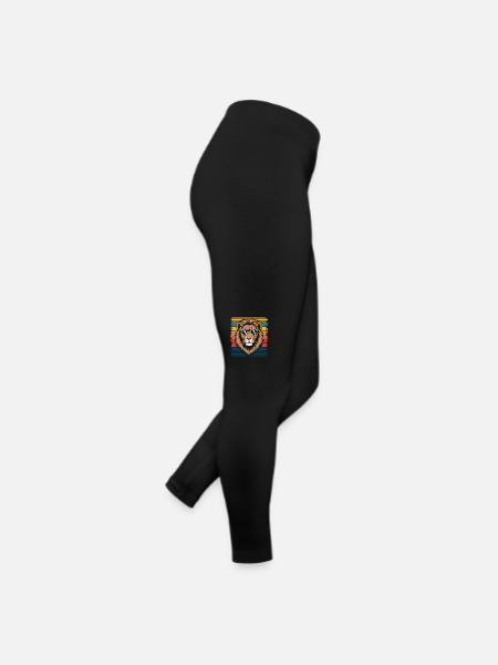 Lion Lion Animal Africa - Women’s Jersey Leggings - black - Right