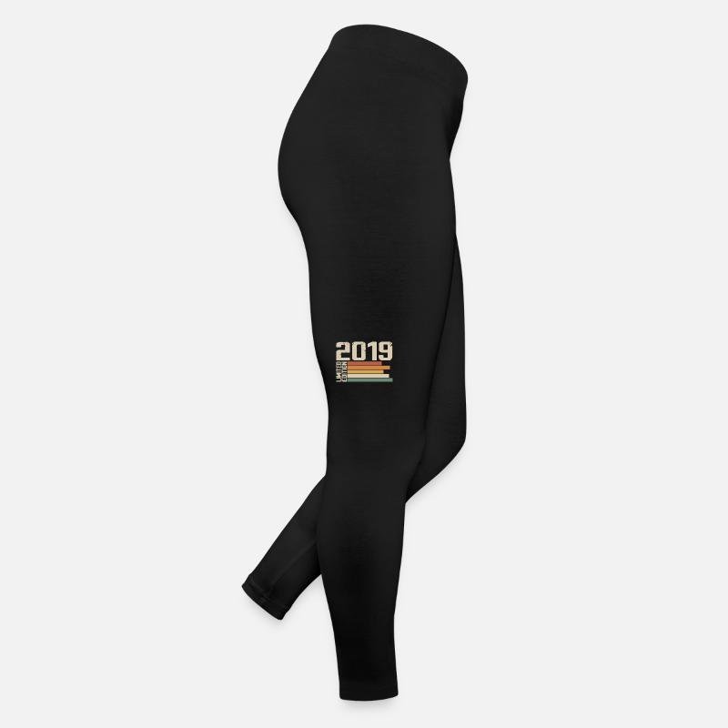 2019 Jahrgang - Retro 2019 Geburtstagsgeschenk 2019 Frauen Jersey Leggings