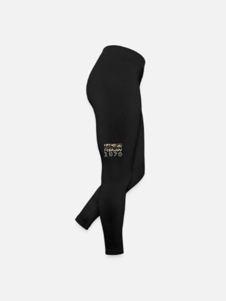 février 1970 meilleur cadeau février 1970 february - Legging en jersey Femme - noir - Droite