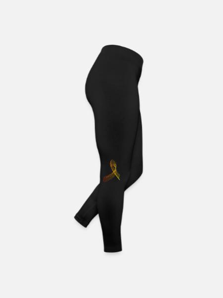 Motif cool, abstrait et futuriste - Legging en jersey Femme - noir - Droite
