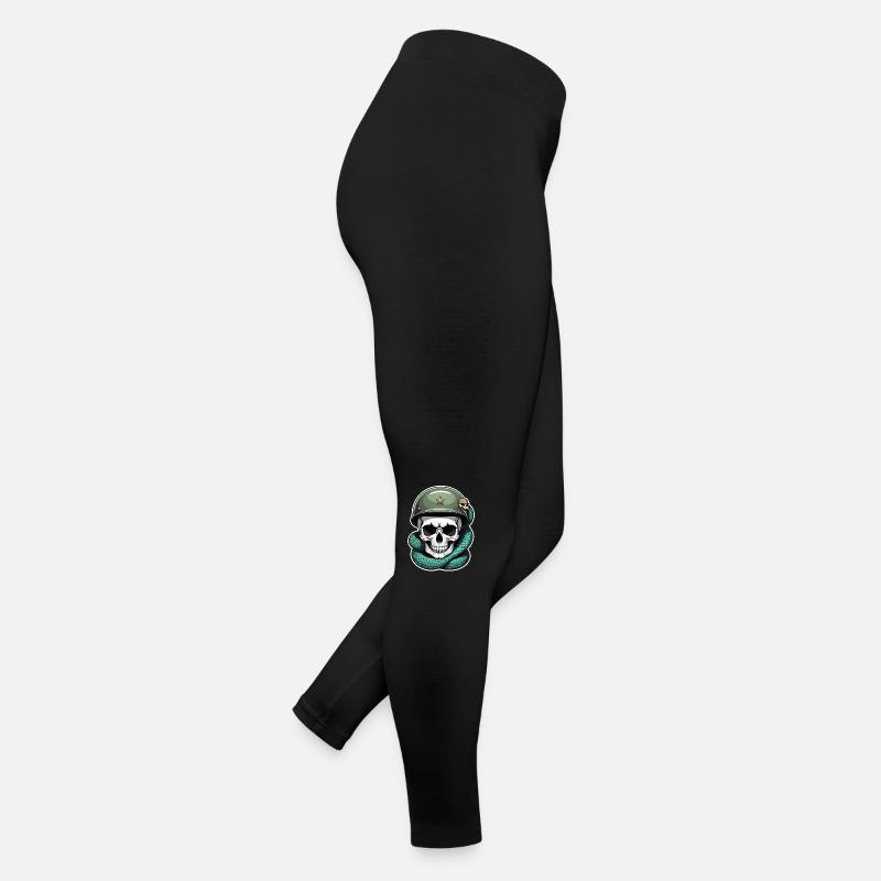 serpent squelette et tatouage Legging en jersey Femme