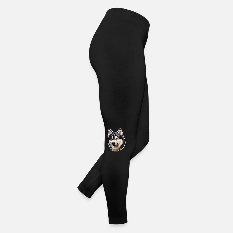 Siberian Husky Head Women’s Jersey Leggings