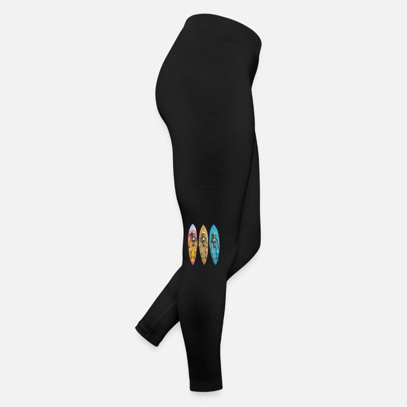 Surfende Skelette: Eine Reise jenseits der Wellen Frauen Jersey Leggings