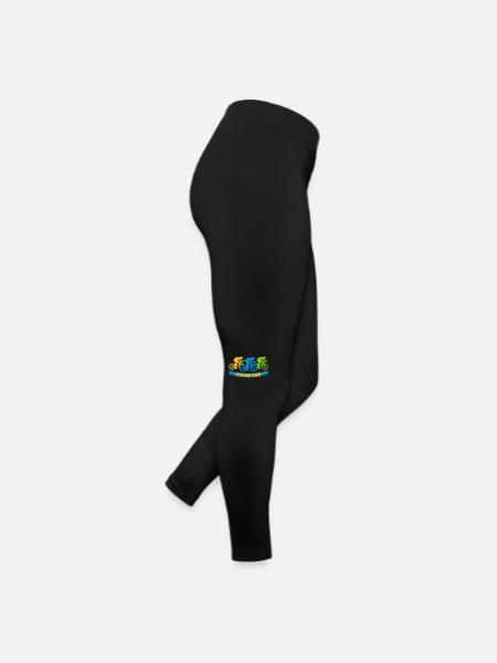 Cycling Team Fahrrad - Frauen Jersey Leggings - Schwarz - Rechts