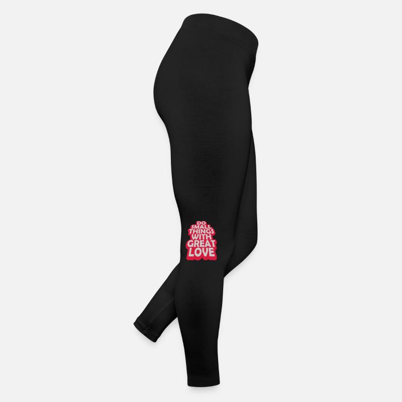 Zitat do small things Frauen Jersey Leggings