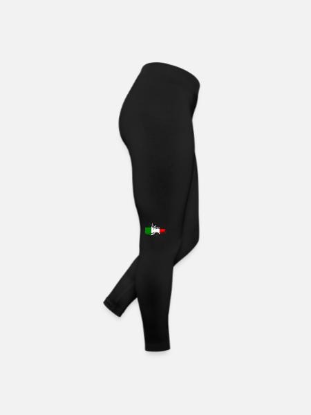 Italien Italienisch Rom Europa Italien Italien Mailand - Frauen Jersey Leggings - Schwarz - Rechts