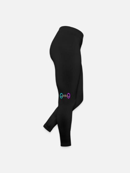 Evolution through portals - Women’s Jersey Leggings - black - Right