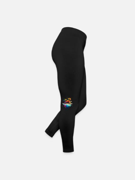 Belle illustration de l’île | Île des mers du Sud - Legging en jersey Femme - noir - Droite