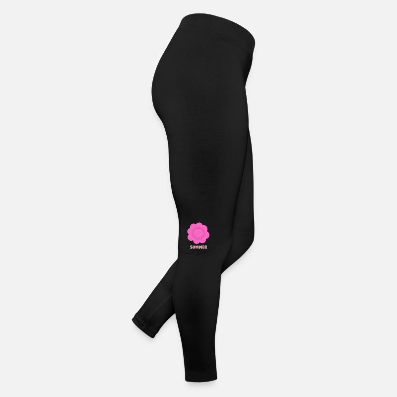 SUMMER - Frauen Jersey Leggings - Schwarz