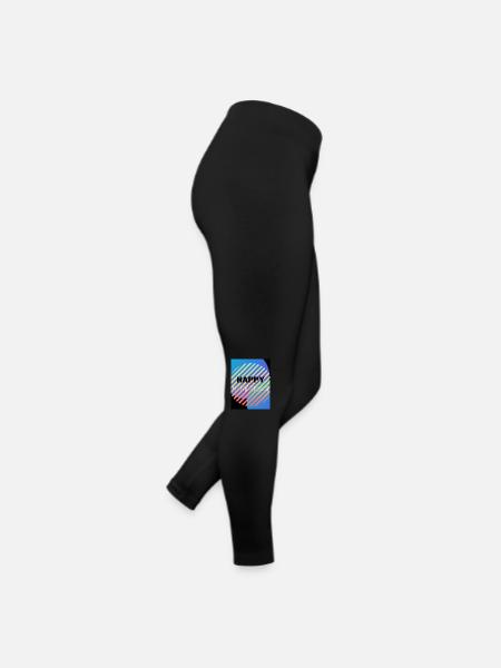 HAPPY BIRTHDAY,HAPPY BIRTHDAY,BIRTHDAY,BIRTHDAY - Women’s Jersey Leggings - black - Right