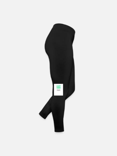 I will 4 - Frauen Jersey Leggings - Schwarz - Rechts