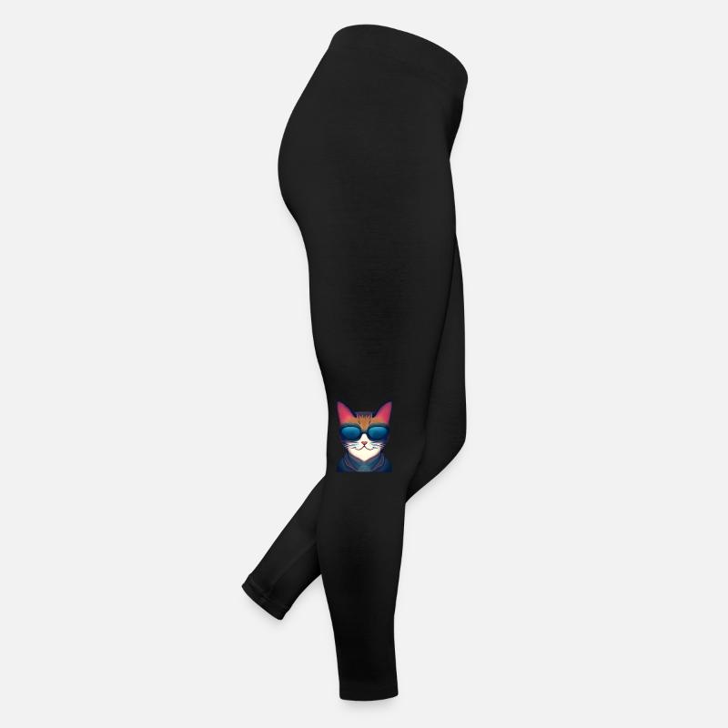 Domestique Cat Cat Pet Kitten Cat Propriétaire Legging en jersey Femme