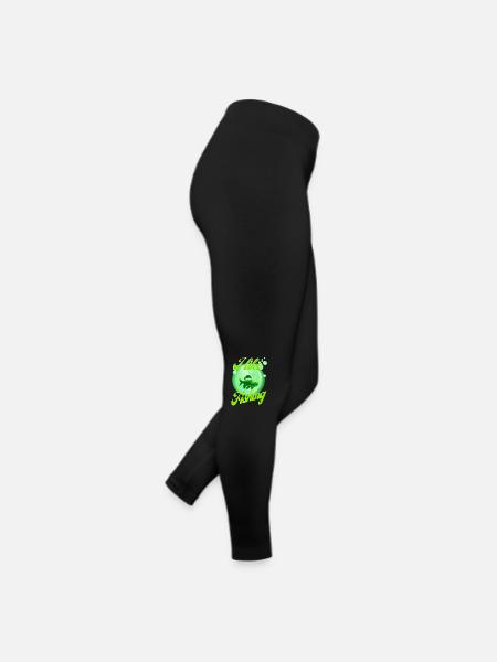 I like fishing #1 - Frauen Jersey Leggings - Schwarz - Rechts